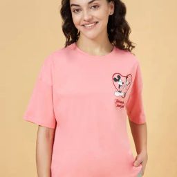 Dreamz by Pantaloons Pink Cotton Printed T-Shirt-picture-38