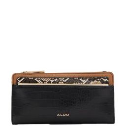 Aldo Black Printed Bi-Fold Wallet For Women-picture-34