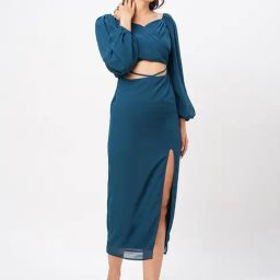 MISH Blue Midi Dress-image-101