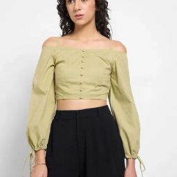 Honey by Pantaloons Moss Gray Top-picture-22