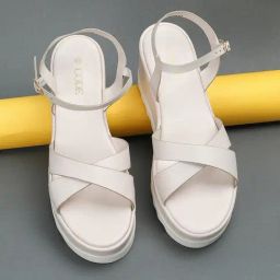 Code by Lifestyle Women's Beige Ankle Strap Wedges-image-11