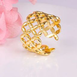 GIVA 925 Sterling Silver Golden Ring for Women-image-15