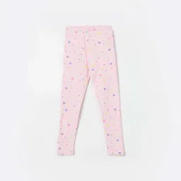 Fame Forever by Lifestyle Kids Pink Printed Leggings-picture-8