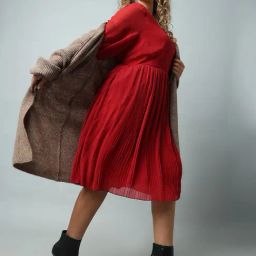 Vero Moda Curve Red Fit & Flare Dress-image-10