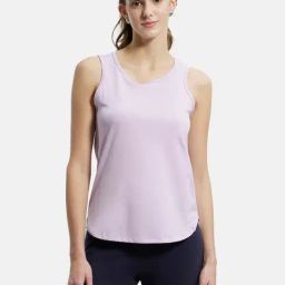 Jockey AW77 Women's Super Combed Cotton Rich Solid Curved Hem Styled Tank Top-picture-36