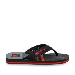 Sparx Men's Black Flip Flops-35
