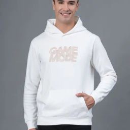 Red Tape Off White Regular Fit Graphic Hoodie-42