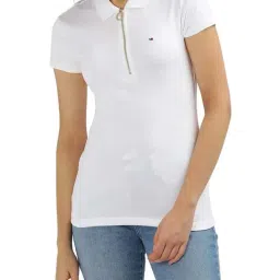 Tommy Hilfiger White Slim Fit Polo T-Shirt-picture-10