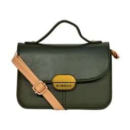 Esbeda Olive Medium Satchel-image-11