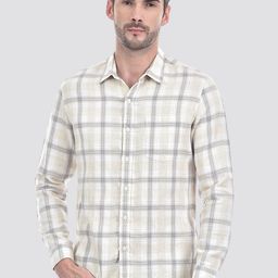 Numero Uno Men Spread Collar Checked Cotton Slim Fit Casual Shirt-image-19