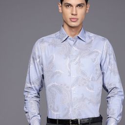 Louis Philippe Pure Cotton Classic Fit Printed Formal Shirt-picture-23