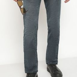 Octave Men Mid-Rise heavy fade Stretchable Cotton Jeans-image-15