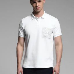 Jack & Jones White Cotton Regular Fit Embroidered Polo T-Shirt-picture-18