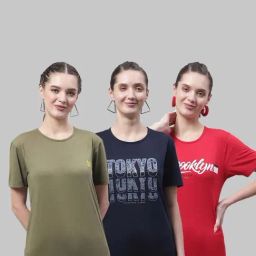 Vimal Jonney Green & Navy Cotton Printed Sports T-Shirt - Pack Of 3-picture-20