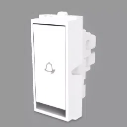 Cona Platinum Deep Bell Push 10 A White, 14261-19