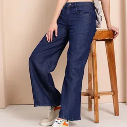 Mast & Harbour Women Wide Leg High-Rise Jeans-picture-29