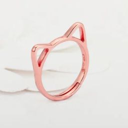 GIVA 925 Sterling Silver Rose Gold Ring for Women-image-20