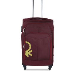 United Colors of Benetton Maroon Medium Trolley Bag-image-0