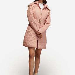 20Dresses Women Pink Longline Parka Jacket-image-56