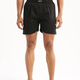 SHOWOFF Black Slim Fit Printed Boxers-image-99