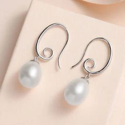 Ornate Jewels 92.5 Sterling Silver Pearl Earrings for Women-image-97