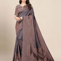 AMRUTKALA SAREES Woven Design Zari Banarasi Saree-image-36