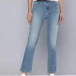 Levis Women 724 Slim Straight Fit High-Rise Light Fade Stretchable Jeans-picture-37