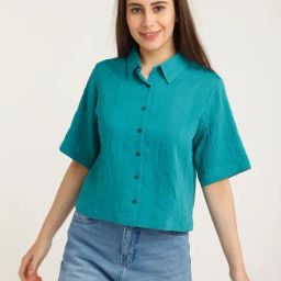 Zink London Blue Regular Fit Shirt-image-52
