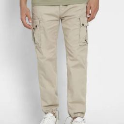 American Eagle Beige Cotton Regular Fit Joggers-image-20