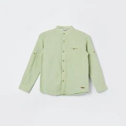 Fame Forever by Lifestyle Kids Olive Regular Fit Shirt-image-78
