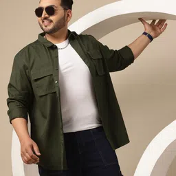 Sztori Men Plus Size Premium Pure Cotton Casual Shirt-image-46
