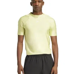 Adidas Originals Yellow Fitted Sports T-Shirt-image-76