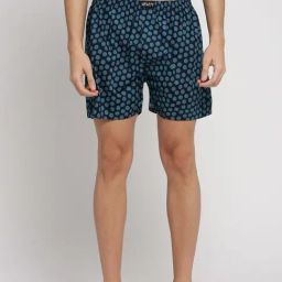 SHOWOFF Navy Blue Slim Fit Printed Boxers-picture-36