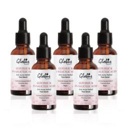 Globus Remedies Glycolic & 1% Salicylic Acid Anti Acne Herbal Face Serum - Pack of 5-36