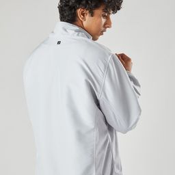 Domyos By Decathlon Men Self Design Mock Collar Lightweight Casual Jacket image 4