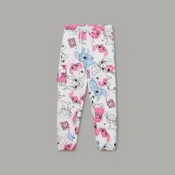 Fame Forever by Lifestyle Kids White Printed Regular Fit Trackpants-picture-20