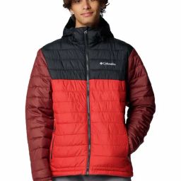 Columbia Sail Red Regular Fit Quilted Sports Hoodie-image-96