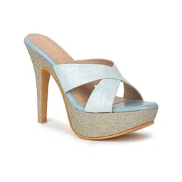 VALIOSAA Textured Party Stiletto Heels-25