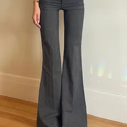 StyleCast x Revolte Women Mid-Rise Pleated Flared Trousers-picture-39