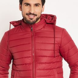 VERO AMORE Men Solid Hooded Quilted Jacket-55
