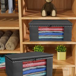 Kuber Industries Black & Red 24 Pieces Printed Multi Utility Organisers image 1