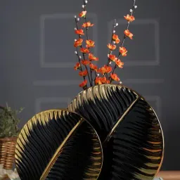 Tayhaa Black & Gold Ceramic Vases-image-26