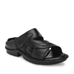 Eego Italy Men's Black Casual Sandals-36