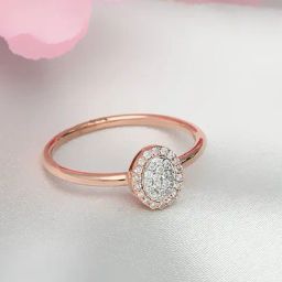 Malabar Gold and Diamonds 18k Rose Gold & Diamond Mine Ring for Women-picture-45