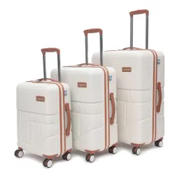 Uppercase Rock Beige Textured Hard Trolley Bag - Set of 3-50