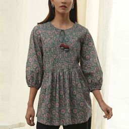 BIBA Teal Printed Kurtis-picture-35