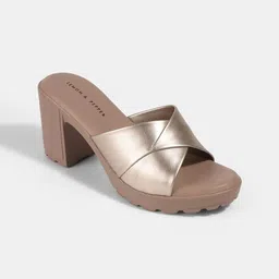 LEMON & PEPPER Women Open Toe Block Heels Sandals-11