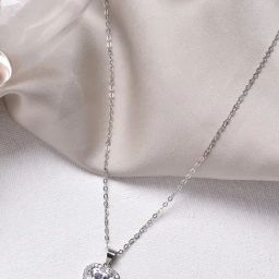 Joker & Witch Lilou Heart Silver Princess Necklaces-image-82