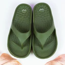 Doubleu Women's Olive Flip Flops-picture-22