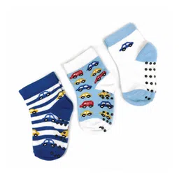 Nuluv Infant Boys Pack Of 3 Ankle Length Socks-36